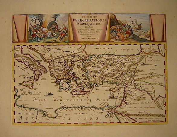 Ortelius Abraham (1528-1598) Descriptio peregrinationis D. Pauli Apostoli, exhibens loca fere omnia tam in Novo Testamento quam in actis Apostolorum memorata 1700 Amsterdam 